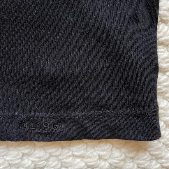 DL1961 black cropped cotton t-shirt - Picture 2 of 9